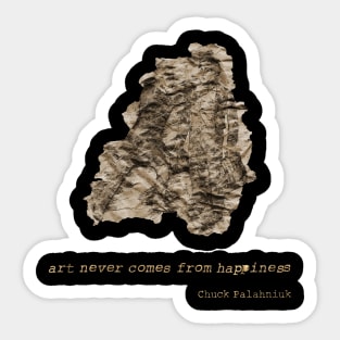 Chuck Palahniuk Quote Sticker